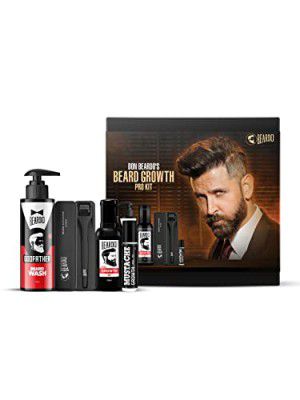 BEARDO Don's Beard Growth Pro Kit for Men | Complete Beard Growth & Grooming Kit | Beard Care Starter Kit