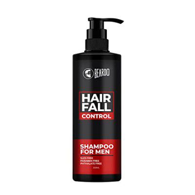 Beardo Hair Fall Control Shampoo For Men, 250ml | Shampoo For Men With The Goodness Of Amla, Rosemary Oil, Aloe Vera & Brahmi