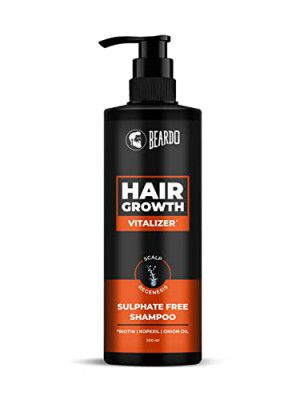 Beardo Hair Growth Vitalizer Shampoo, 200 ml | Shampoo for Men | Promotes Hair Growth | Sulphate and Paraben Free Shampoo | Hair Fall Control Shampoo