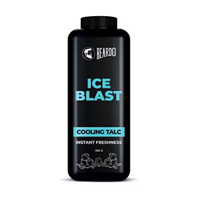 Beardo Ice Blast Talc powder for men, 250g | INSTANT ICY COOLING Talcum Powder Men | Combat heat with Menthol