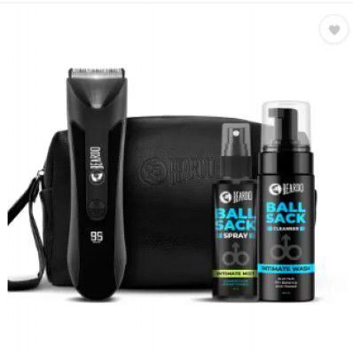 BEARDO Incrediball Trimmer, Intimate Wash & Mist With Multipurpose Traveller Pouch (4 Items in the set)