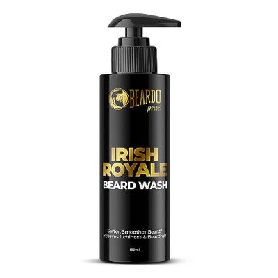 Beardo Irish Royale Prive Beard Wash For Men, 100 ml | Washes & Smoothens the Beard | Refreshing Aromatic After-Use Effect | Beard Cleanser and Conditioner for Healthy Beard