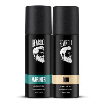 Beardo Mariner Perfume Deo Spray 150ml and Don Perfume Deo Spray 150ml Combo