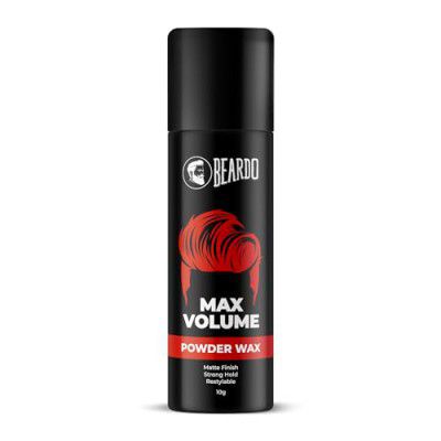 Beardo Max Volume Powder Wax, 10 gm | Powder Hair Wax Men | Hair Styling Wax for Matte Finish | Strong Hold & Restylable Hair Powder For Men | Hair Volumizing Powder Wax Superlight & Instant Volume