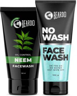 BEARDO No Wash and Neem face wash for all skin type (200 g)