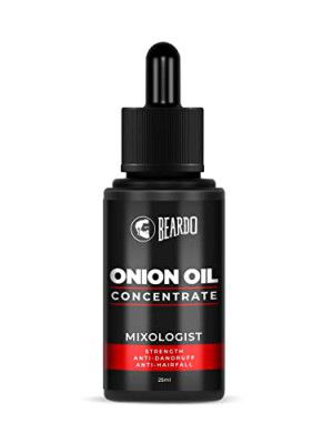 Beardo Onion Oil Concentrate | Onion Hair Oil for Hair Growth | Red Onion Hair Oil | Natural | Non-sticky | Controls Hairfall | 25 ml