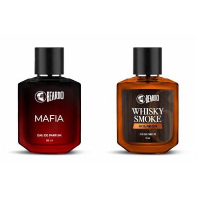 Beardo Perfume for Men - MAFIA 50ml & Beardo BOURBON Whisky Smoke Perfume for men