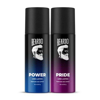 Beardo Power Perfume Deo Spray 150ml and Beardo Pride Perfume Deo Spray 150ml Combo