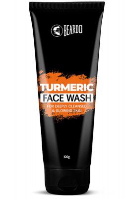 Beardo Turmeric Facewash, 100g | Natural Mens Facewash for Glowing Skin