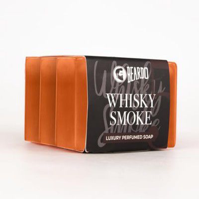 Beardo Whisky Smoke Perfumed Luxury Soap Crafted for Men, 75g x 3 | Deep cleanses skin pores | Repairs broken skin & Reduce Hyperpigmentation