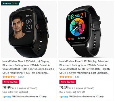 beatXP Smartwatch up to 87% Off