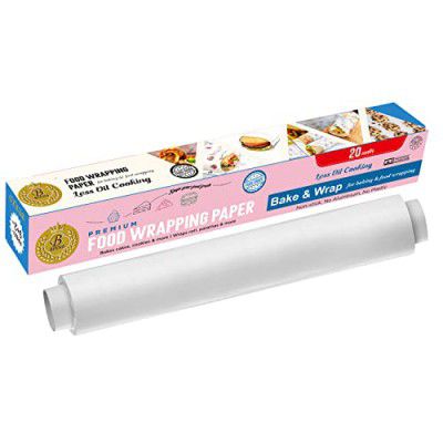 BEKKO Roll 20 Meter Food Wrapping Paper Roll Non-Stick Ideal for