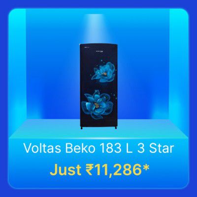 Voltas Beko Refrigerator @ Rs. 11286 in Flipkart Big Billion Days Sale