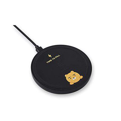 Belkin Kakao 10W Micro USB Fast Wireless Charging Pad for All Qi Smart Cellular Phones Including iPhone 12, 12 Pro, 12 Pro Max and More - Black (Ac Adapter Not Included)