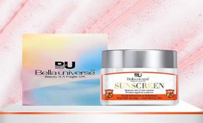 Bella Universe Sunscreen SPF 50+ | PA+++ | Safe Sun Invisible Matte Gel Sunscreen |- Pack of 1 (100g)