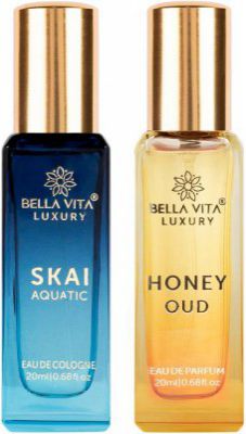 Bellavita SKAI AQUATIC & HONEY OUD Perfume Combo (2 Items in the set)