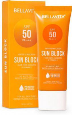 Bellavita Sunscreen - SPF 50 PA+++ Water based Hydrating Sunscreen (50 ml)