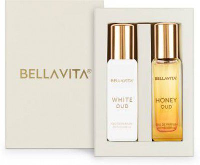 Bellavita WHITE OUD perfume & HONEY OUD perfume combo|2X20ML|With Citrus & Woody Notes| Eau de Parfum - 40 ml  (For Men & Women)