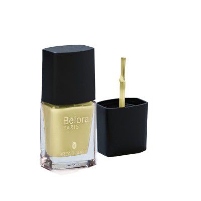 Belora Paris Breathable Made Safe Longstay Nail Polish | Quick Drying | Nail Paint | Non toxic |No yellow nails| Vegan- 11 Sunflower