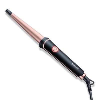 Beurer 37 Watts Professional Curling Tongs, 13-25 mm with Conical Heating Element 3 Years Warranty, Black