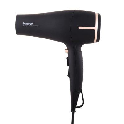 Beurer HC 60 1400 watts hair dryer with 3 heat & 2 blower setting and Detachable Slim professional nozzle | Volume diffuser | 3 Years Warranty, Black