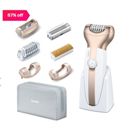 Beurer HL 70 Epilator - 30 Min Run Time (White and Gold)