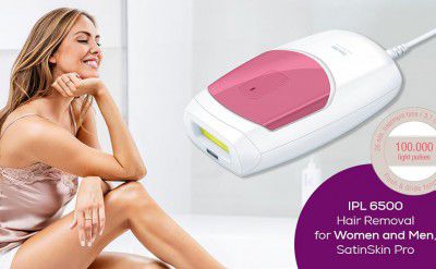 Beurer IPL 6500 Hair Removal for Women and Men, Advanced German Technology SatinSkin Pro, Hair Laser, Permanent Reduction in Hair Regrowth for Body & Face