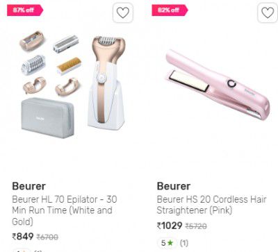 Beurer personal care appliances Upto 87% Off