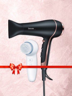 beurer Set Of 2400 Watt HC30 Hair Dryer & FC65 Deep Facial Brush