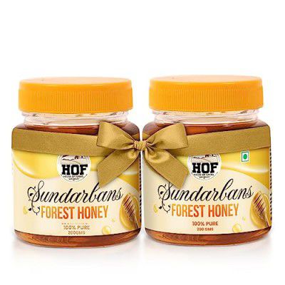 Bevzilla House Of Farms Sundarbans Wild Forest Honey-400gm (200 Gram X 2)