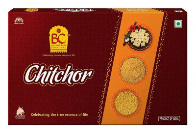 Bhikharam Chandmal - Chitchor Hamper | Diwali Hamper | Indian Sweets | Soan Papdi | Bhujia | Diwali Gift Inside | Ideal For Gifting - Pack of 1