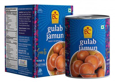 Bhikharam Chandmal Gulab Jamun Tin Sweets - 1 Kg - 14 Pieces