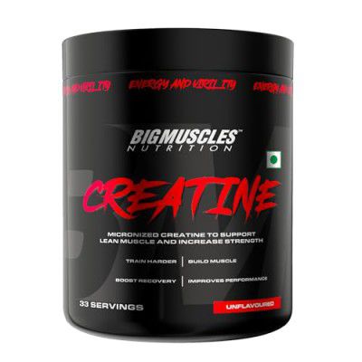 Bigmuscles Nutrition Creatine Powder [100 g, 33 Servings] | Micronized Creatine Monohydrate to Support Lean Muscle Repair & Recovery | Increase Strength and Athletic Performance