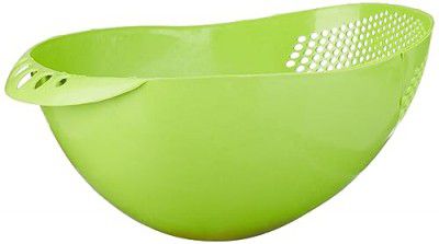 BigPlayer Multicolor Rice Vegetable Fruit Washing Bowl - BPA-Free Plastic - 1 Piece, Large Capacity