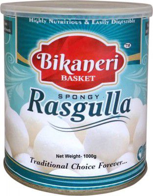 Bikaneri Basket Spongy Rasgulla Tin (1000 g)