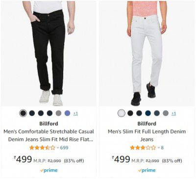 Billford Men's Jeans Starts ₹499 | Upto 84% Off