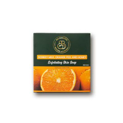 Bio Blessings Donkey Milk Orange Peel & Honey Soap | Pack of 2