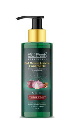 Biofresh Botanicals Red onion Oil with Vitamin E & Black Seed Oil for Control Hair Fall 150 ml Pack of 1