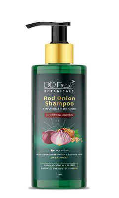 Biofresh Botanicals Red Onion Shampoo with Plant Keratin ,Red Onion Oil & Argan Oil for Smoothing Conditioning Dermatologically Tested 150 ml Pack of 1