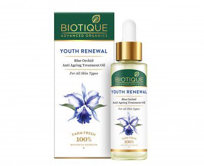 Biotique Advanced Organics Youth Renewal Blue Orchid Anti Ageing Treatment Oil, 30ml