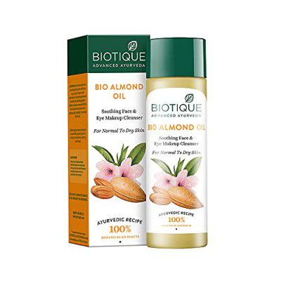 Biotique Almonmd Oil Deep Cleanse Purifying Cleansing Oil Face & Eye Makeup Remover For Normal to Dr