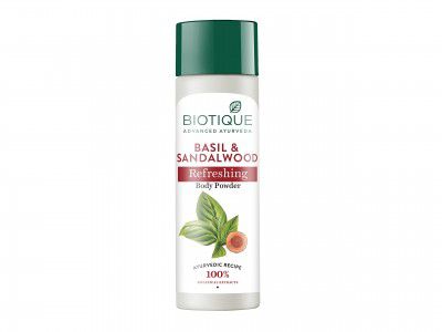 Biotique Basil And Sandalwood Refreshing Body Powder | 150G