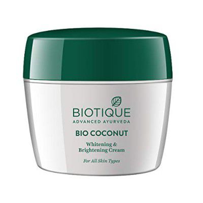 Biotique Bio Coconut Whitening and Brightening Cream for All Skin Types, 175g