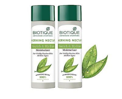 Biotique Bio Morning Nectar Lotion for All Skin Types, 120ml (Pack of 2)