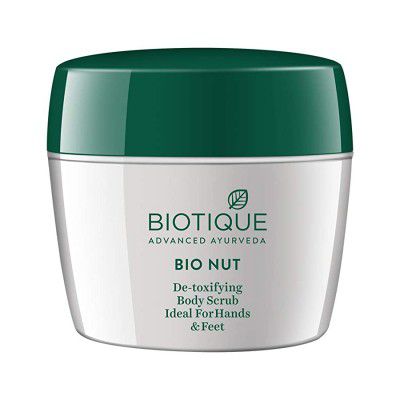 Biotique Bio Nut Detoxifying Body Scrub, Ideal for Hands and Feet, 175g