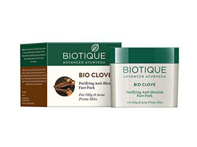 Biotique Clove Oil Control Anti Blemish Face Pack, 75gm