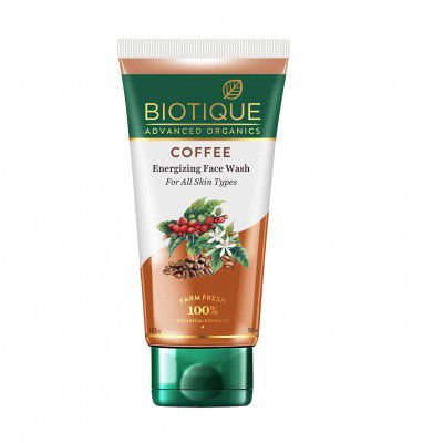 Biotique Coffee Energizing Face Wash 150ml | Purifies Skin, Unclog Pores | Paraben & SLS Free