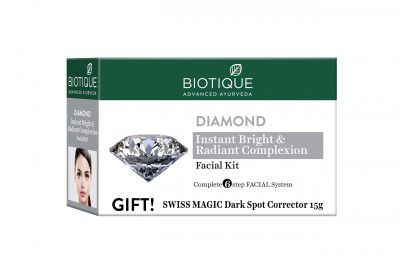 Biotique Diamond Instant Bright & Radiant Complexion Facial Kit, 65g