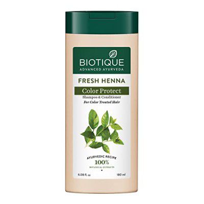 Biotique Fresh Henna Color Protect Shampoo & Conditioner, 180ml