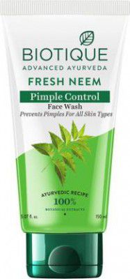 BIOTIQUE Fresh Neem Pimple Control 150ml Face Wash